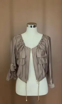 ベージュ バルーンスリーブ ジャケット 5600→5300