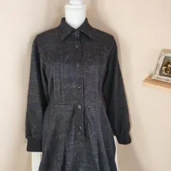 昭和レトロビンテージとても素敵なブラックのワンピース