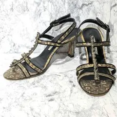 【美品】マノロブラニク リボン　パンプス　サンダル　ミュール CAFREDDA】リボンモチーフ ミュールサンダル（シューズ