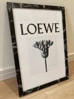 インテリア　アートポスター　A 4マーブル調フレーム付き