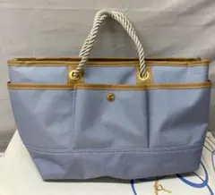 【新品未使用・箱あり】メナード トートバッグ ノベルティ ブルー ロープハンドルのサムネイル