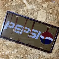 PEPSI ペプシ ライセンスプレート 看板エンボス加工のサムネイル