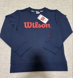 未使用 ウィルソンWilson トレーナー スウェット 140 ネイビー キッズ