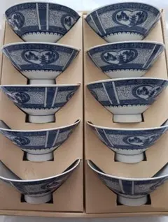 昭和レトロ　茶碗　10客