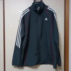 adidas climalite ジャージ ジャケット 黒