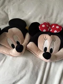 ミッキー・ミニー ぬいぐるみキャップ