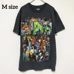 MARVEL 総柄ロゴTシャツ Mサイズ　US古着