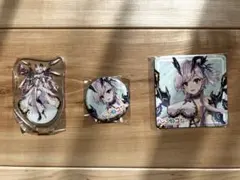 【希少】白猫プロジェクト しろねコン オスクロル アクスタ、缶バッジ、コースター