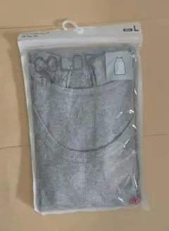 UNIQLO メンズ　カラーリブタンクトップ Lサイズ