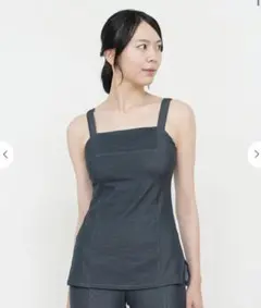SUKALAデニムクロスタンクトップ、デニムスリットレギンス M 上下　値下げ SUKALA】クロップドタンク＆レギンスセットアップ: ヨガウェアLAVA公式