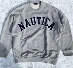 美品　ノーティカ　NAUTICA スウェット　無地　Mサイズ　グレー