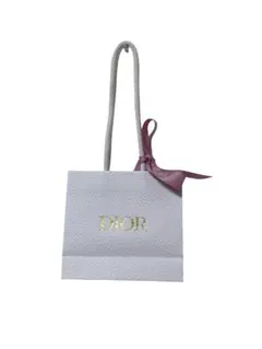 【美品/即購入〇】 Dior ホワイトギフト袋 ピンクリボン