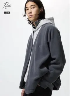 フリースオーバーサイズカーディガンUNIQLO and NEEDLES ほぼ新品
