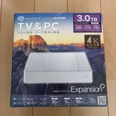 【開封済・未使用品】SEAGATE 3.0TB 外付けハードディスク