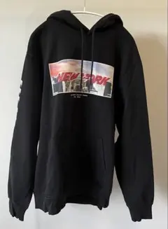 ZARA NEW YORK グラフィックパーカー XL ブラックのサムネイル