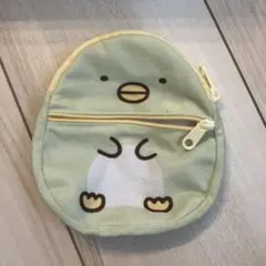 すみっコぐらし ペンギン型ポーチ 薄緑