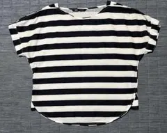 ZARA ボーダー リネン トップスのサムネイル