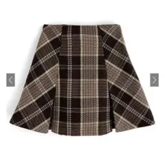 新品未使用‼️ グレイル　インパン裏地付きチェック柄プリーツスカート