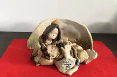 手作り陶器のお雛様￼