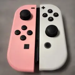 【美品純正完動品】Nintendo Switch Joy-Conピンクホワイト①