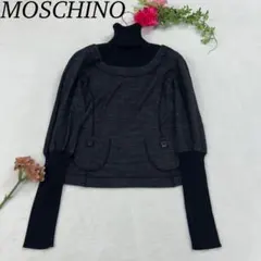 MOSCHINO モスキーノ　イタリア製　カーディガン 長袖　ニット　装飾 新品タグ付きMOSCHINO モスキーノBearニットカーディガン - メルカリ