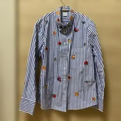 Paul Smith ボウタイブラウス 花柄リボン 白 40洗える ポールスミス