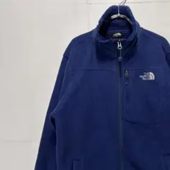 ノースフェイス キッズ フリース ジャケット 刺繍ロゴ 古着