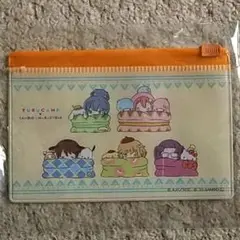 【美品】ゆるキャン×サンリオ『ファスナーケース』オレンジ《小物入れに最適》