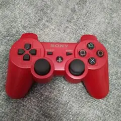 SONY PS3 コントローラー 赤 ソニー DUALSHOCK3 美品