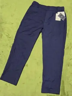 新品タグ付き♪レディースきれいめパンツ　Ｌサイズ　紺色