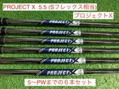 PROJECT X プロジェクトX 5.5 S相当 5〜Pタイトリスト特注品6本