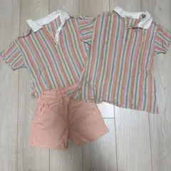 CHERIERシャツ、ショートパンツ、ワンピース　兄妹コーデ