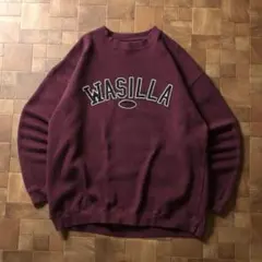 POLAR　アラスカ　スーベニア　刺繍ロゴ スウェット　バーガンディ　マルーン