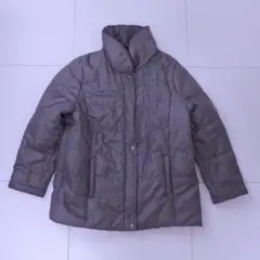 中綿ジャケット M〜L グレージュ ハイネック パファー 軽量 あったかのサムネイル