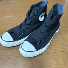 【美品】CONVERSE ブラック ハイカットスニーカー　25
