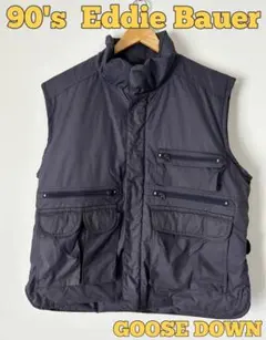 希少　Eddie Bauer フィッシングベスト 　Lサイズ　ヴィンテージ 2025年最新eddie bauer フィッシングジャケットの人気アイテム