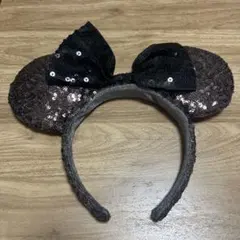 ミニーマウス風スパンコールカチューシャ