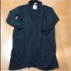 新品 レディース  ブラック 薄手ロングカーディガン