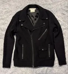 【値下げ】キャサリンハムネット ライダースジャケット レザージャケット L キャサリンハムネットロンドンライダースジャケット