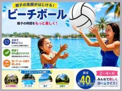ビーチボール バレーボール 約40㎝ ソフトPVC 軽量 プール 公園 ビーチ