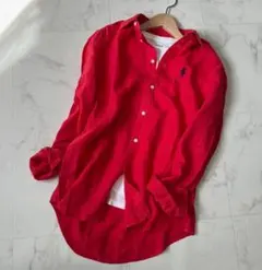 ✨未使用・美品✨ポロ ラルフローレン リラックスド フィット リネンシャツ