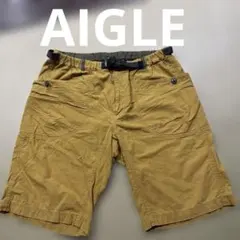 AIGLE イエローショートパンツ　Lサイズのサムネイル