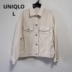 ユニクロ コーデュロイジャケット L オフホワイト