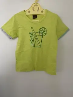 ラグマートFITs☆半袖Tシャツ 120 レモネードデザイン ライムグリーン