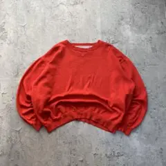 00’s GEAR USA古着 無地スウェット トレーナー レッド XLサイズ