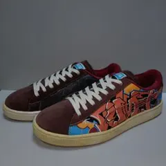 PUMAプーマ2008年限定SUEDEスウェード茶26.5中古グラフィック落書きのサムネイル