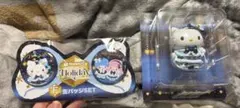 ホリデーハッピーくじ A賞 ハローキティ フィギュア＆F賞 缶バッジセット