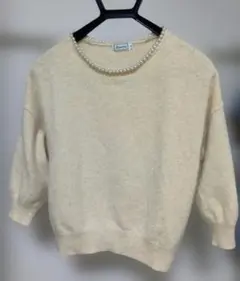 【最終価格】Anatelier クリーム色 長袖ニット 38