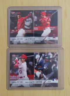 大谷翔平カード（ジャージ・ルーキー）4枚セット BBMカード特別連載①・大谷翔平パーソナルコンプリート 2013年編