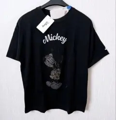 《新品・タグ付き》Disneyミッキーマウス♡接触冷感ラインストーン半袖Tシャツのサムネイル